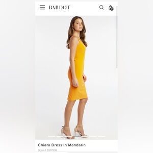 Bardot Chiara Dress In Mandarin